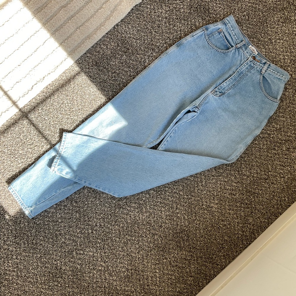 Vintage 90s Sostanza Contemporary Apparel Lighwash Blue Mom Jeans Size 11/12